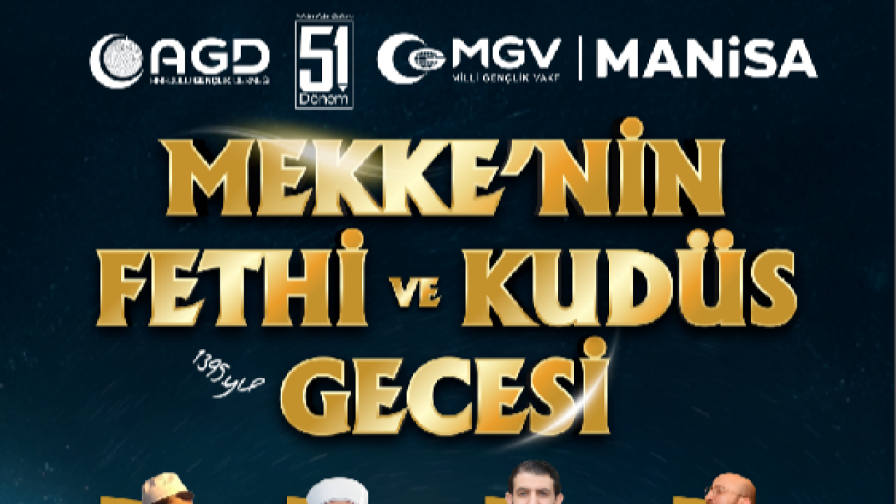 AGD Manisa’dan Mekke ve Kudüs Gecesi Buluşması