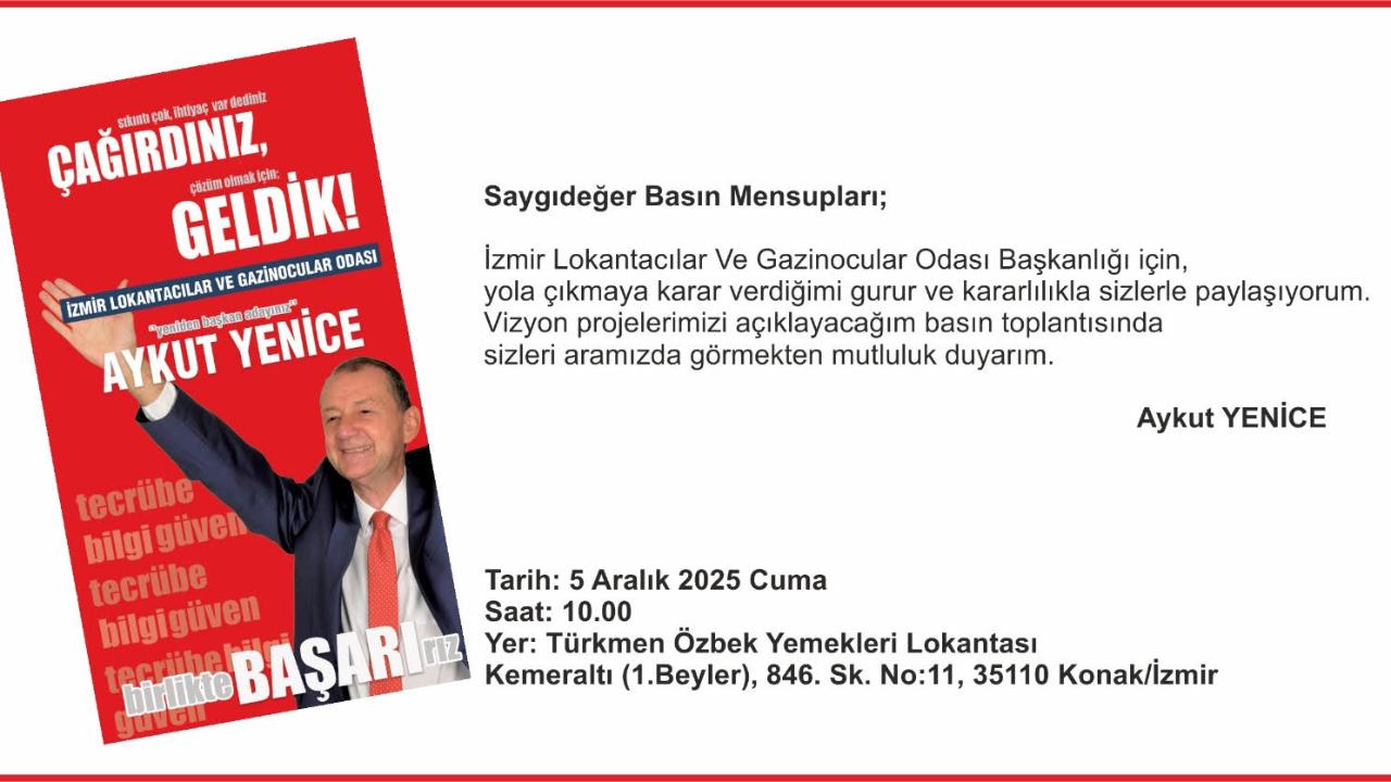 Aykut Yenice, Vizyon Projelerini Basınla Paylaşıyor