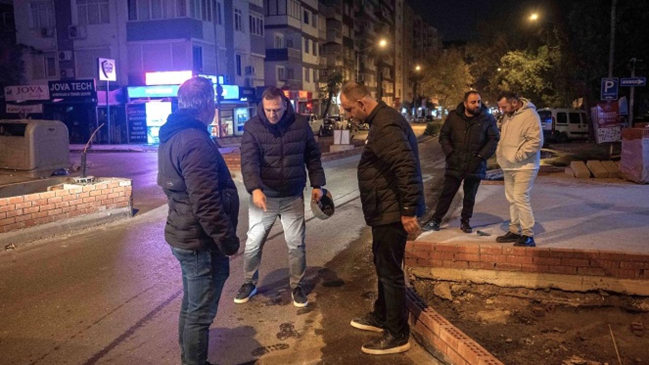 Bornova’da pazaryeri önüne kalıcı refüj