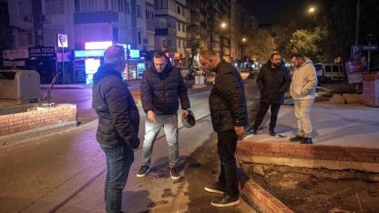 Bornova’da pazaryeri önüne kalıcı refüj