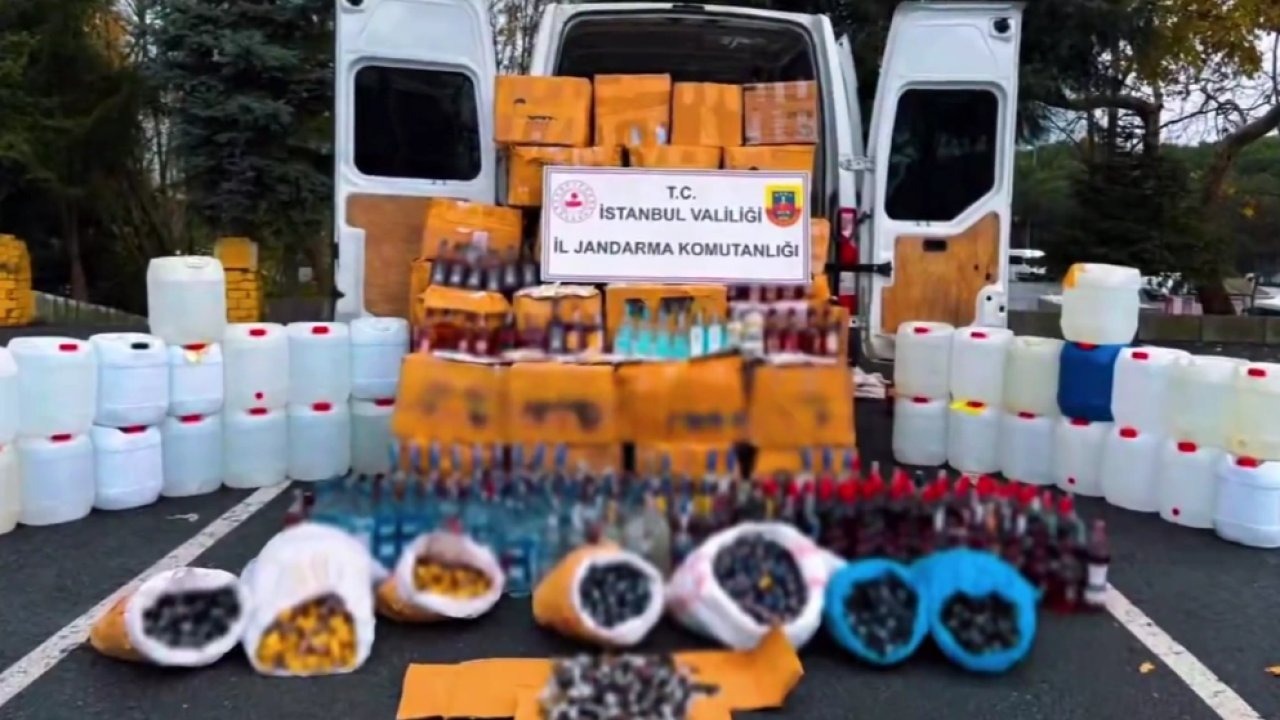 Jandarmadan Sahte Alkole Büyük Darbe