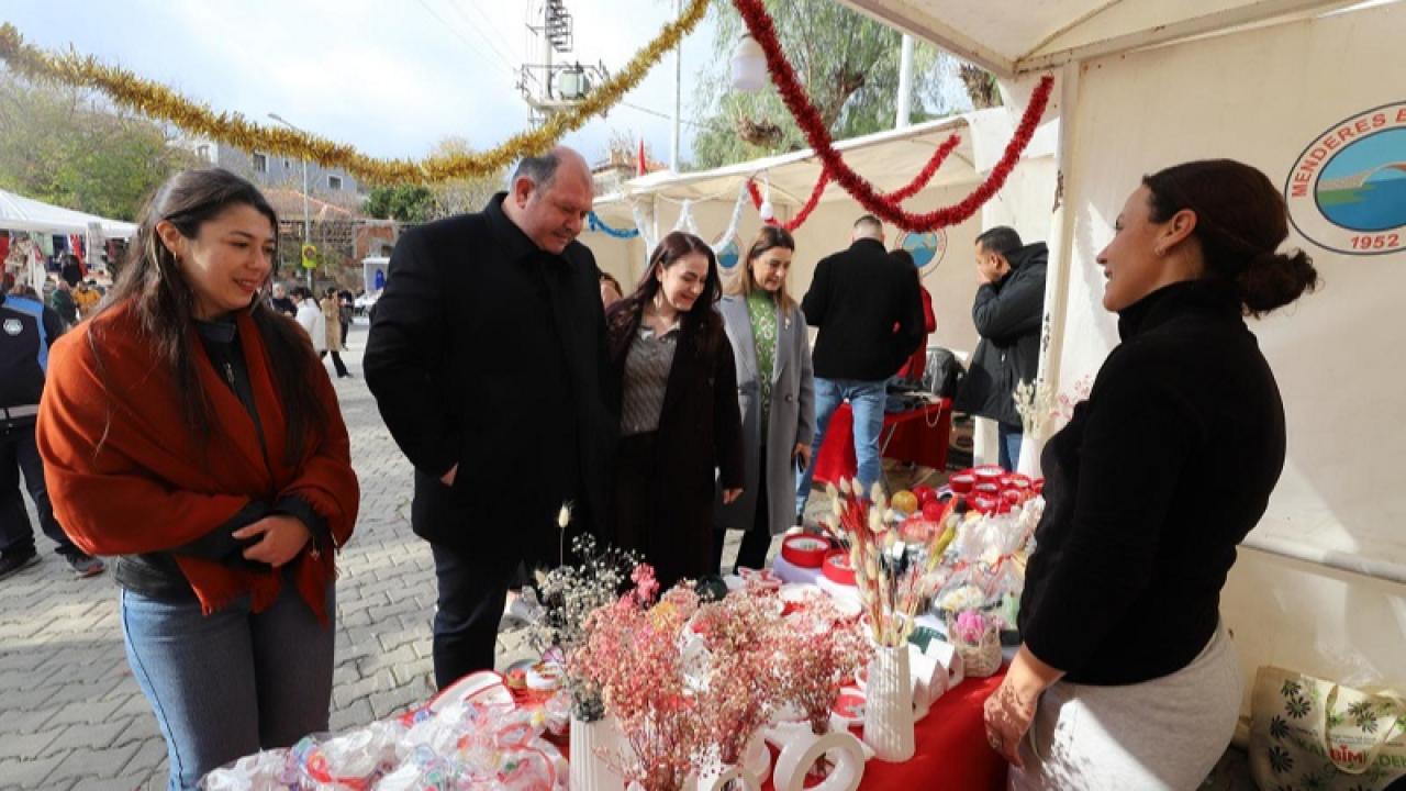 Menderes’te Yılbaşı Pazarı Coşkusu