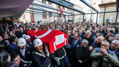 Şehit Olan 3 Polis Son Yolculuğuna Uğurlandı