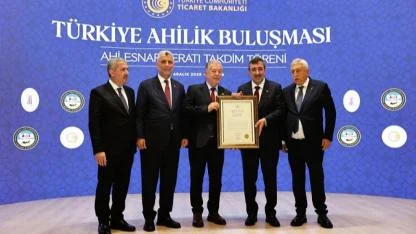 Yalçın Ata’ya Ankara’da Ahi Esnaf Beratı