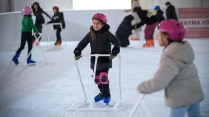 Yeni yıl heyecanı buz pistlerine taşındı