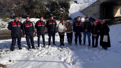 Yılın ilk kurtarma operasyonu Bursa Jandarma'dan...
