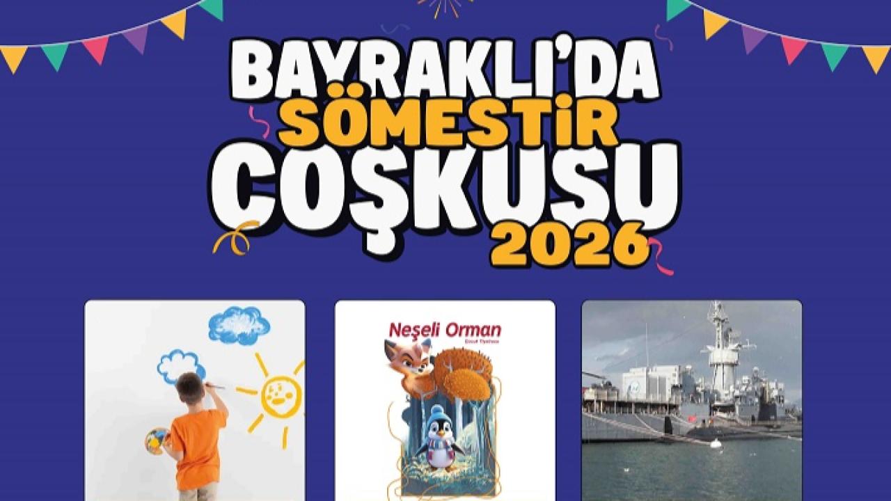 Bayraklı’da Sömestr Coşkusu Çocukları Sarıyor