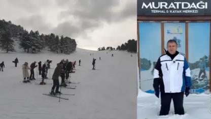 Gediz’de Murat Dağı’nda Kızak ve Kayak Şöleni