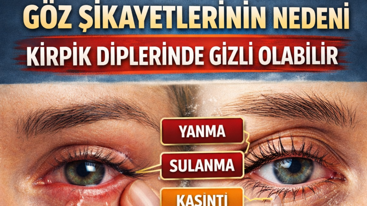 Göz Şikayetlerinin Nedeni Kirpik Diplerinde Gizli Olabilir