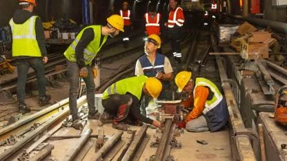 Metro Hattında Güvenlik İçin Yenileme Çalışması