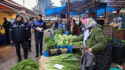 Şirinyer Pazar Yeri’nde Kaçak Sergilere Müdahale