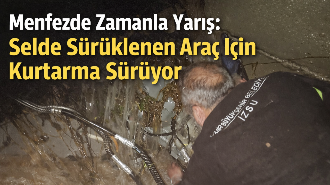 Ulucak’ta Menfezde Sıkışan Araç İçin Zamanla Yarış