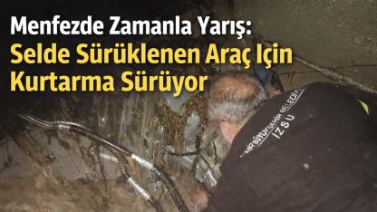 Ulucak’ta Menfezde Sıkışan Araç İçin Zamanla Yarış