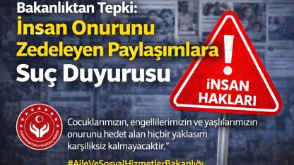 Bakanlıktan Tepki: İnsan Onurunu Zedeleyen Paylaşımlara Suç Duyurusu