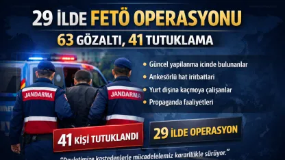 29 ilde FETÖ operasyonu: 63 gözaltı, 41 tutuklama