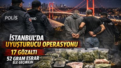 İstanbul’da Uyuşturucu Operasyonu: 17 Gözaltı