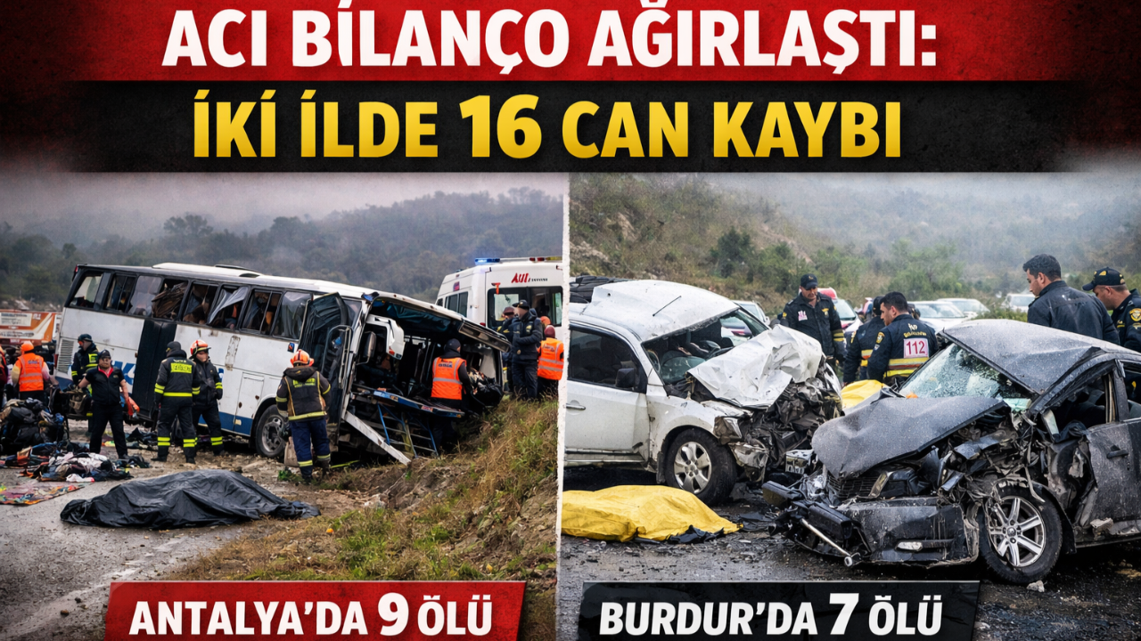 Acı Bilanço Ağırlaştı: İki İlde 16 Can Kaybı