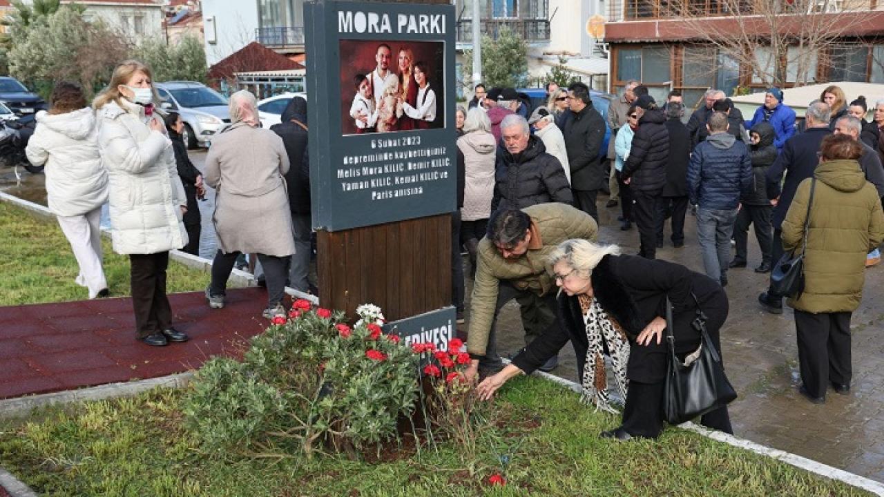 Foça’da 6 Şubat için saygı ve dua