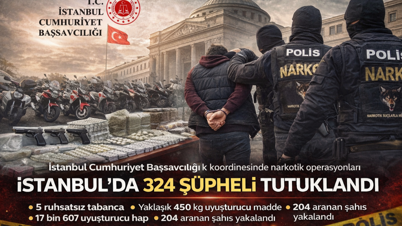 İstanbul’da 324 Şüpheli Tutuklandı
