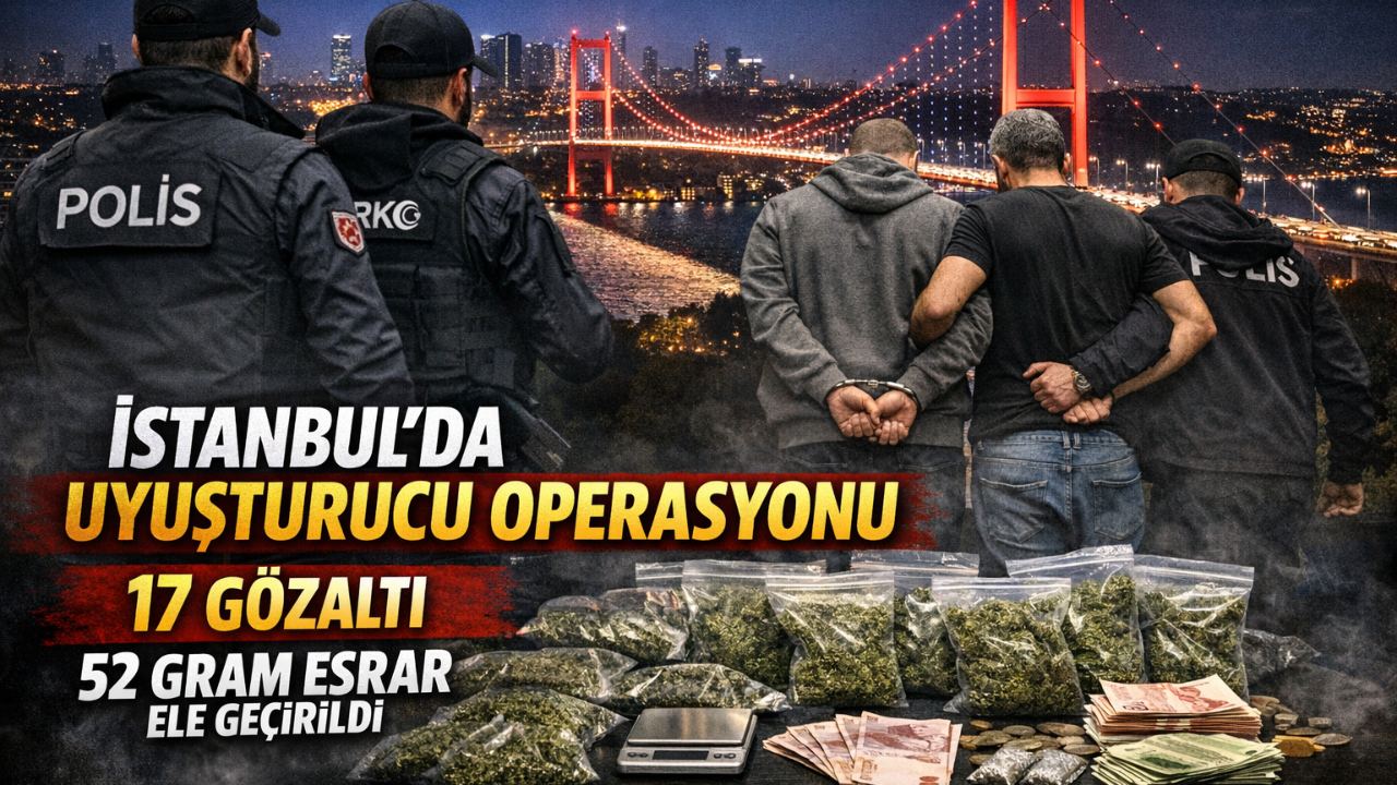 İstanbul’da Uyuşturucu Operasyonu: 17 Gözaltı