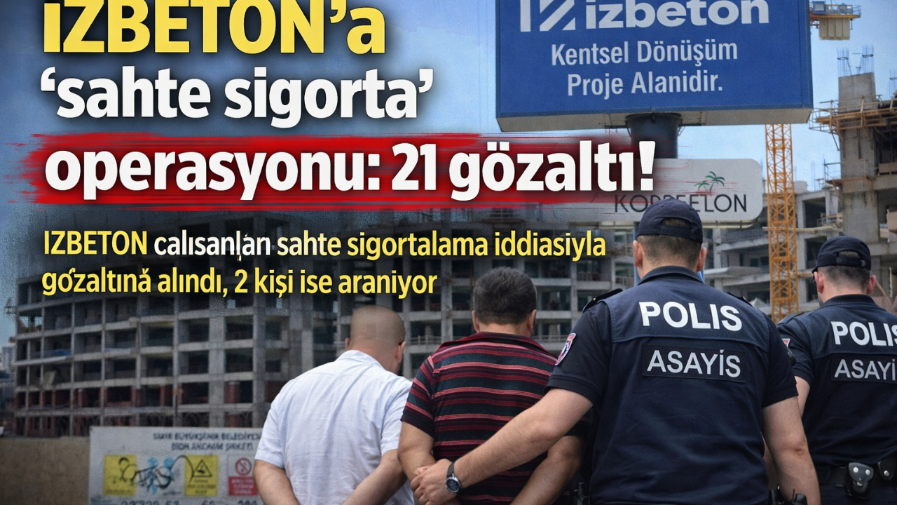 İZBETON Soruşturmasında Gözaltılar