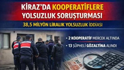 Kiraz’da Kooperatiflere Yolsuzluk Soruşturması