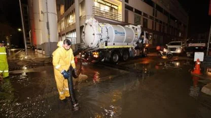 Lodos ve basınç düşüşü Körfez’i kabarttı