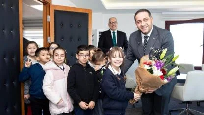 Miniklerden Başkan Uzun’a Ziyaret