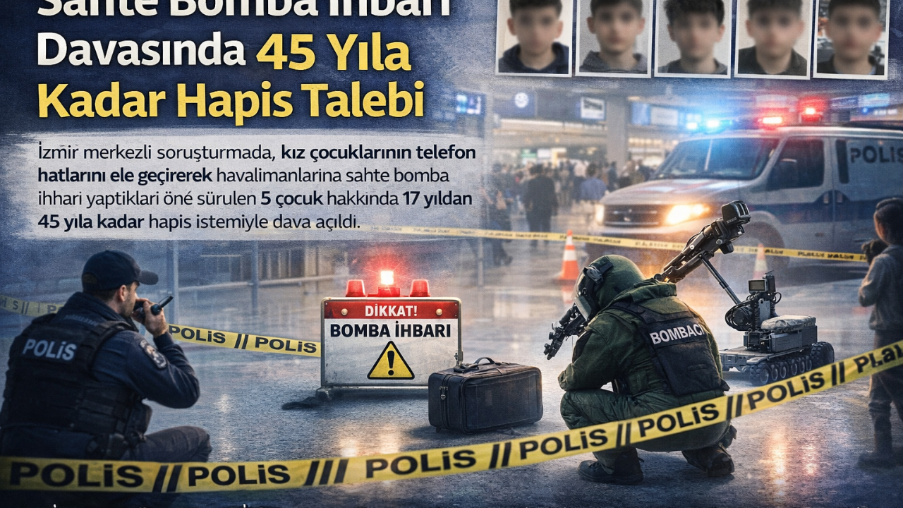 Sahte Bomba İhbarı Davasında 45 Yıla Kadar Hapis Talebi