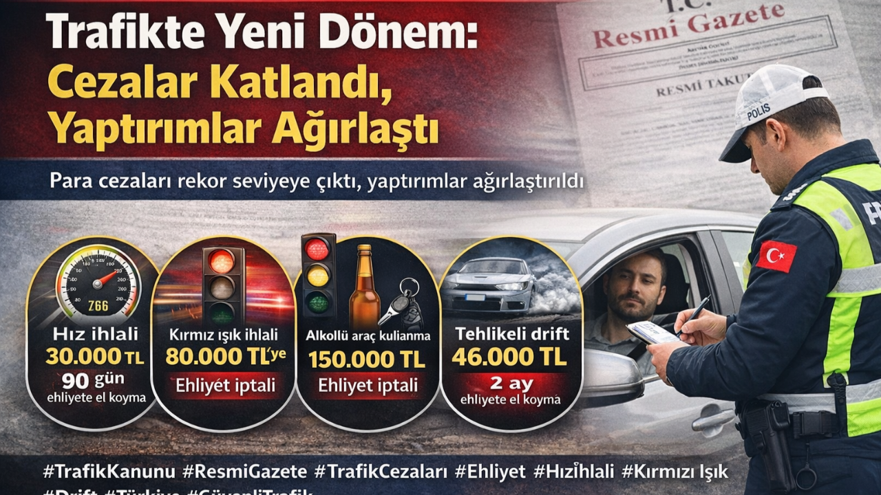 Trafikte Yeni Dönem: Cezalar Katlandı, Yaptırımlar Ağırlaştı