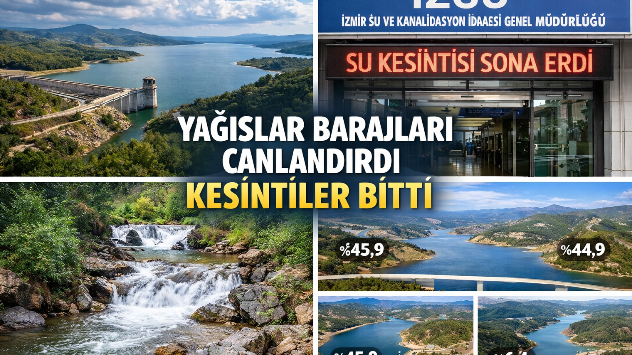 Yağışlar barajları canlandırdı, kesintiler bitti