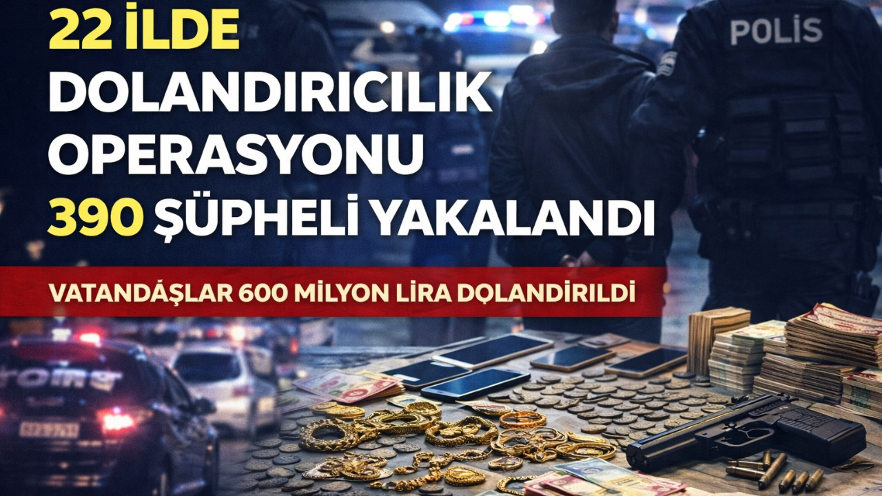 22 İlde Dolandırıcılık Operasyonu: 390 Şüpheli Yakalan