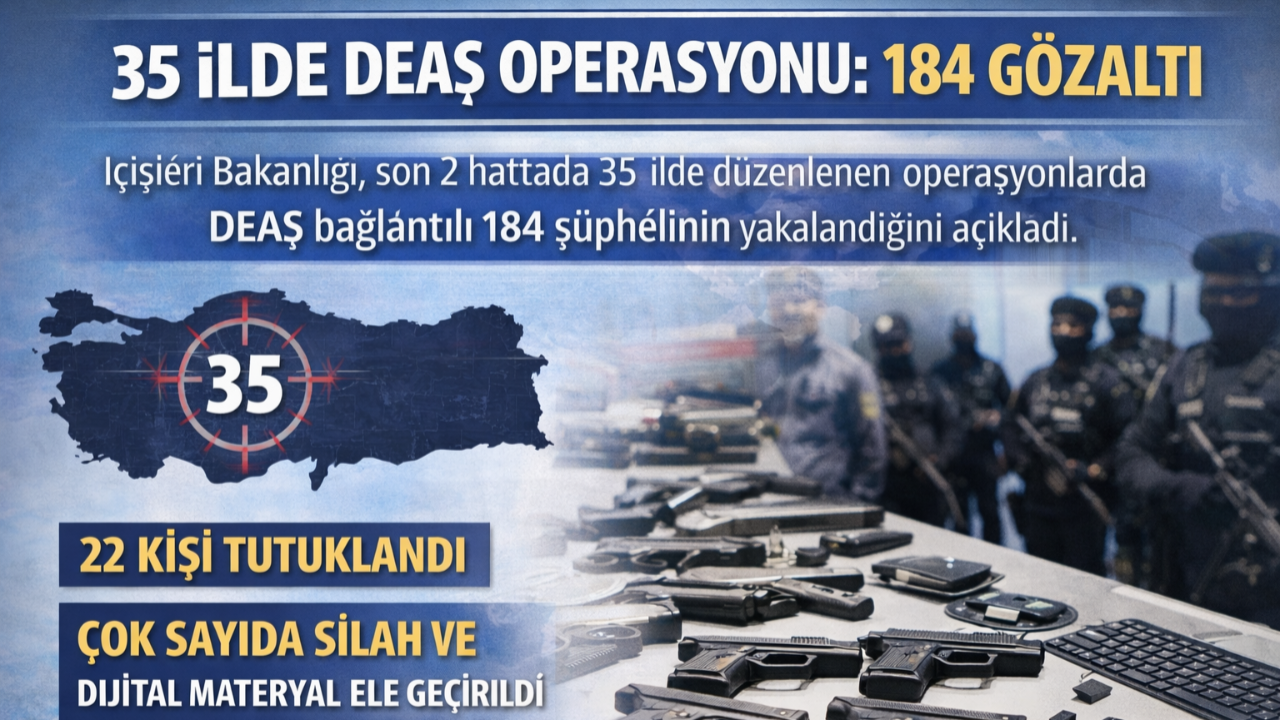 35 ilde DEAŞ operasyonu: 184 gözaltı