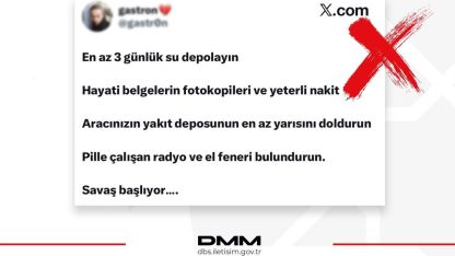 Asılsız “savaş” iddialarına resmi yalanlama