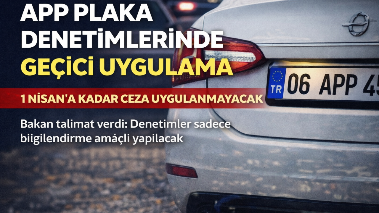 APP Plaka Denetimlerinde Geçici Uygulama