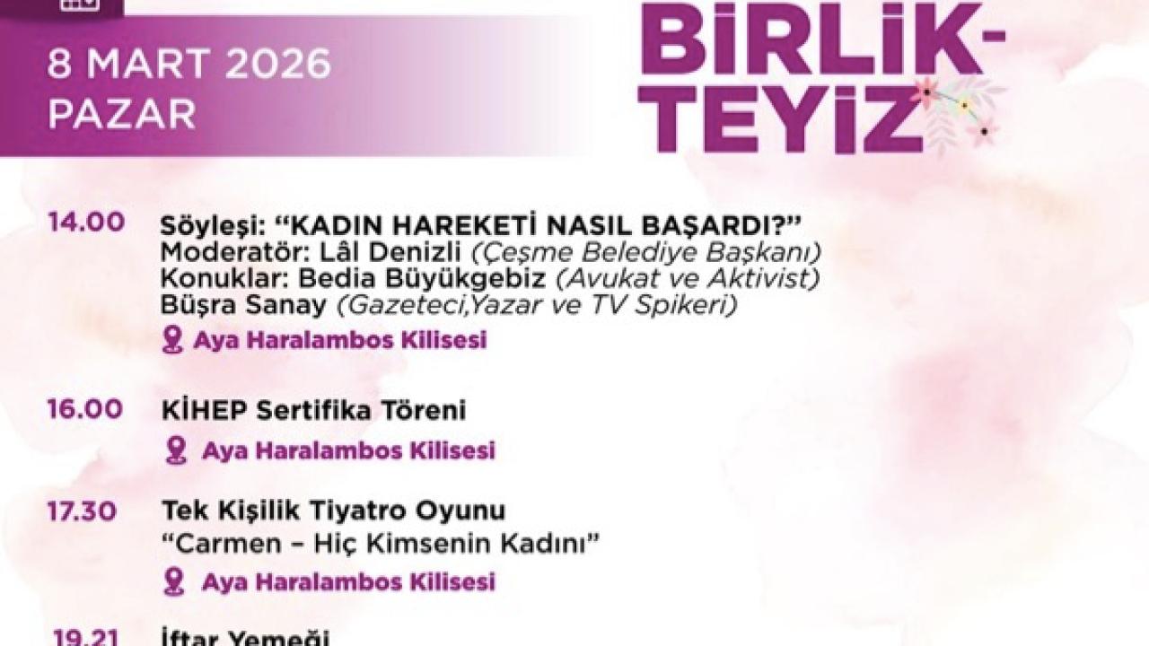 Çeşme’de 8 Mart etkinlikleri iki gün sürecek