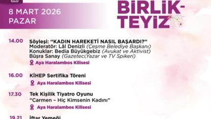 Çeşme’de 8 Mart etkinlikleri iki gün sürecek