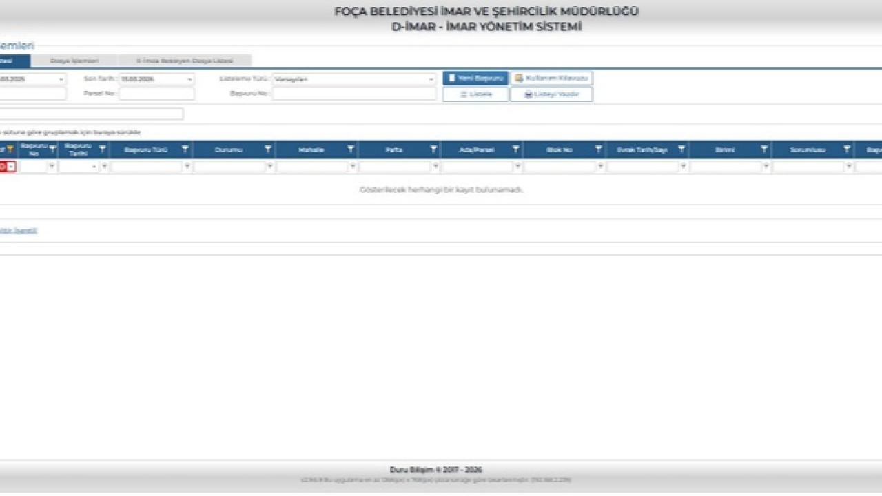 Foça Belediyesi’nden imar işlemlerinde dijital adım