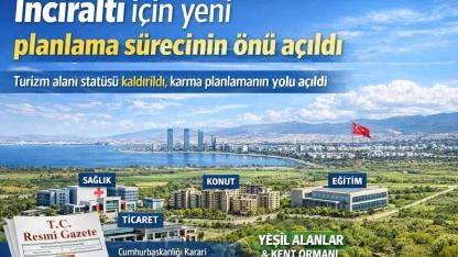İnciraltı için yeni planlama sürecinin önü açıldı