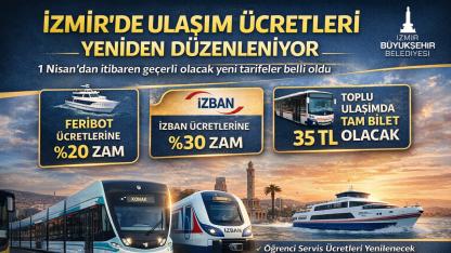 İzmir’de ulaşım ücretleri yeniden düzenleniyor