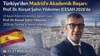 Prof. Dr. Yıldırımer Madrid’de Türkiye’yi temsil edecek
