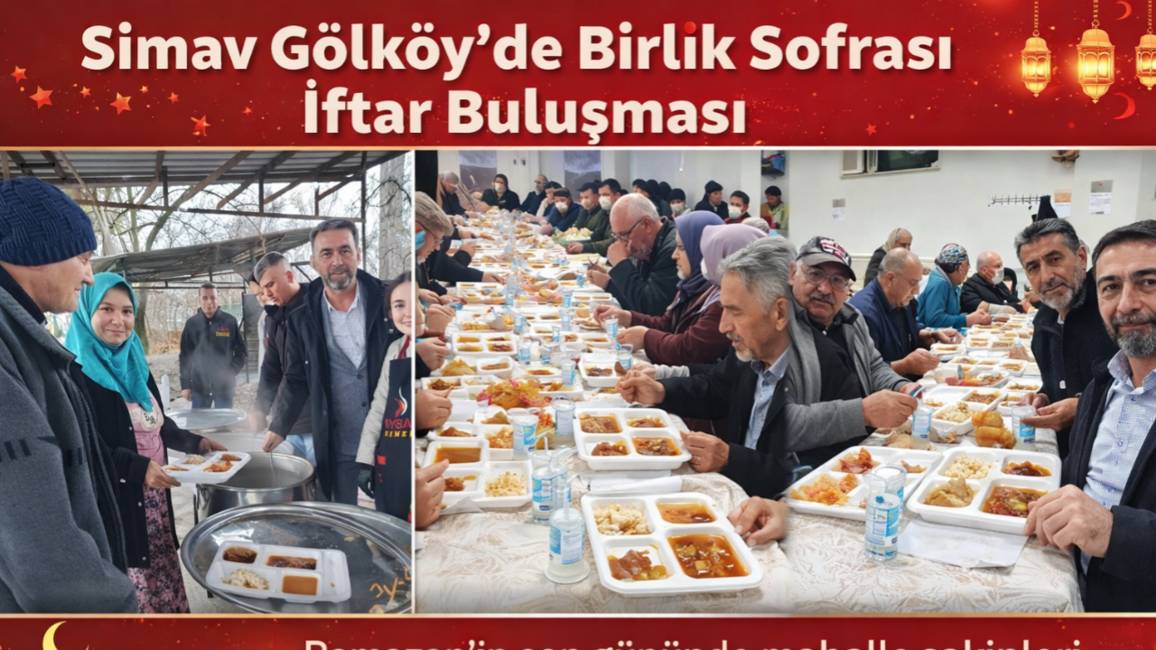 Simav Gölköy’de Birlik Sofrası Kuruldu