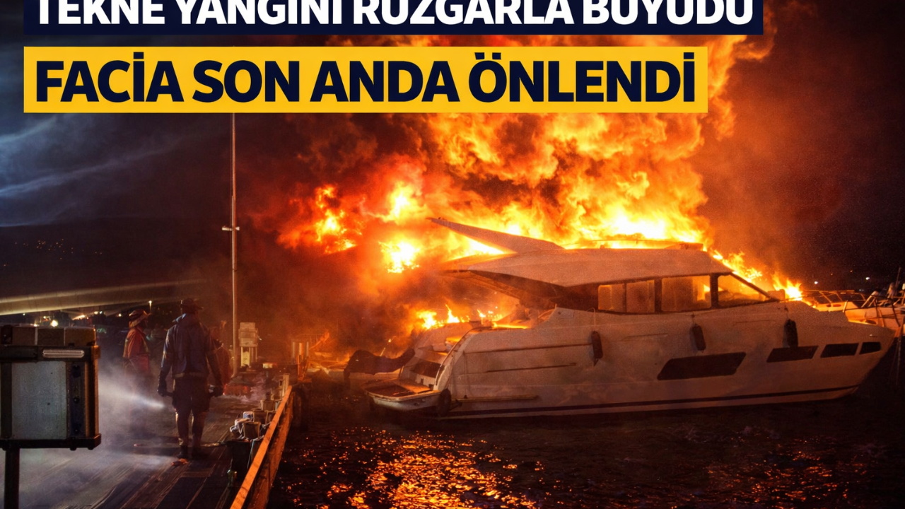 Tekneler Alev Alev Yandı, Büyük Tehlike Atlatıldı