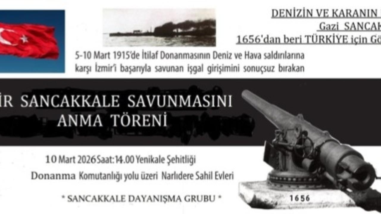 Türk Kamuoyunu İzmir Sancakkale Savunmasının 111’nci Yılı Anma Törenine Davet