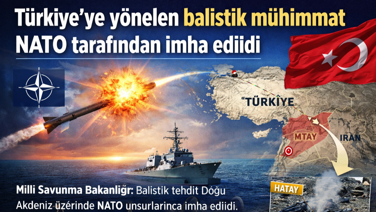 Türkiye’ye yönelen balistik mühimmat NATO tarafından imha edildi
