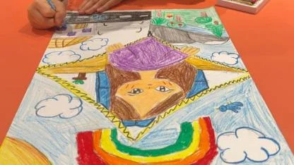 Yaşar Müzesi’nde çocukların hayal dünyası tuvallere yansıdı