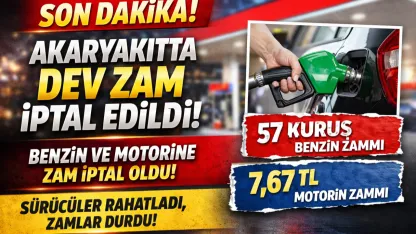 Son dakika: Akaryakıt zammı iptal edildi!