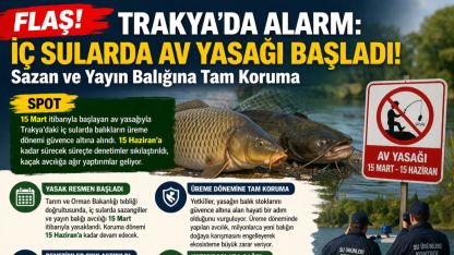 İç Sularda Av Yasağı Başladı!