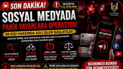 Sosyal medyada panik yayanlara operasyon:
