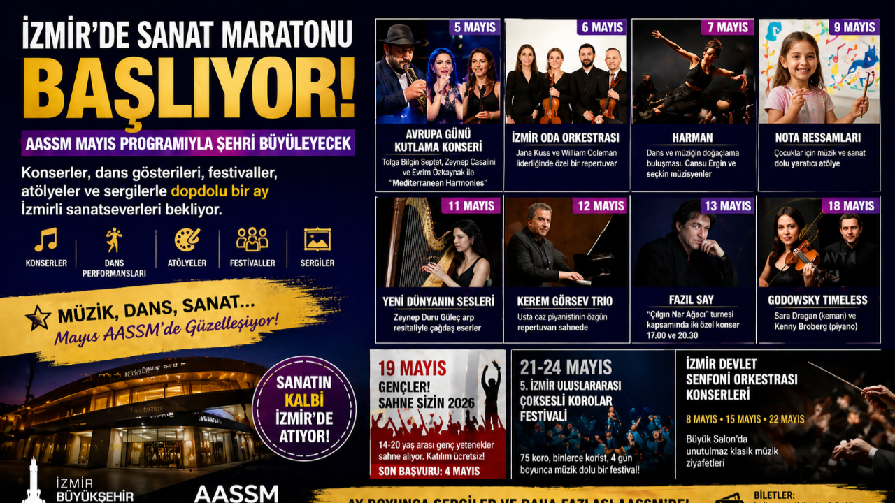 AASSM Mayıs Programıyla Şehri Büyüleyecek!
